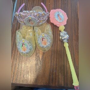 Princess Dress-Up Set with Tiara, Shoes, and Wand
